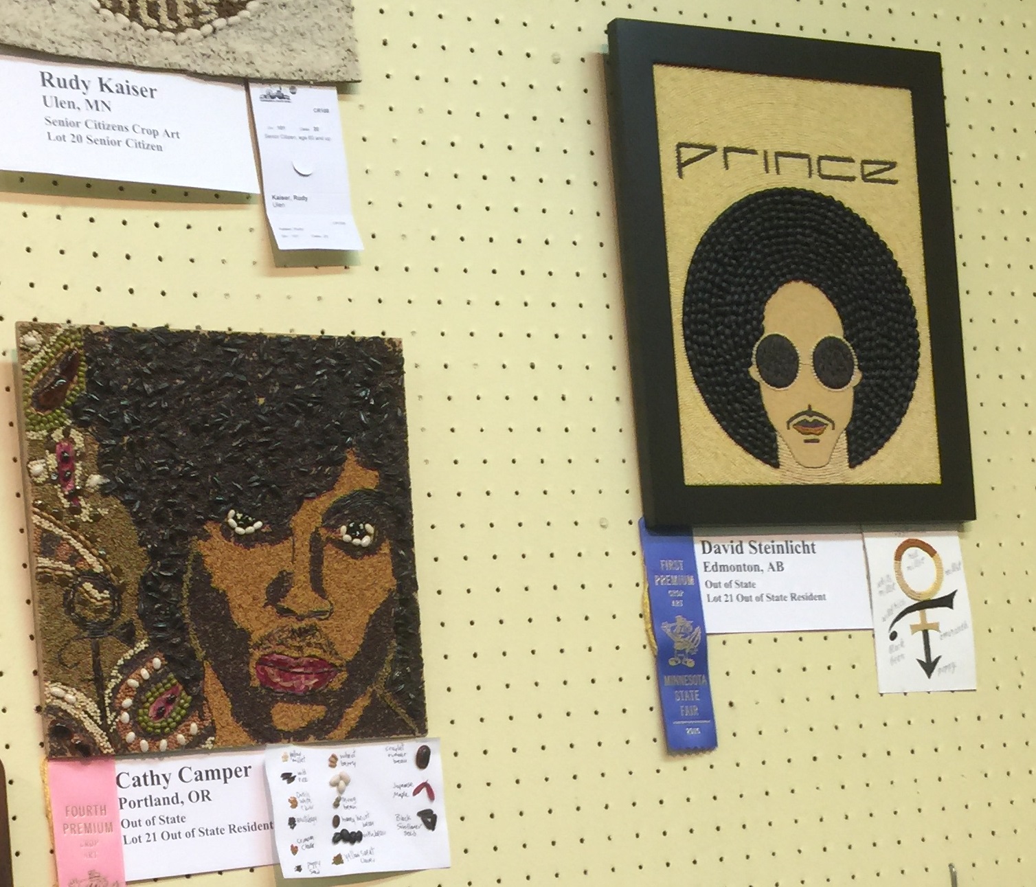 Two of several tributes to Prince.